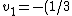 v_1 = -(1/3)v_0